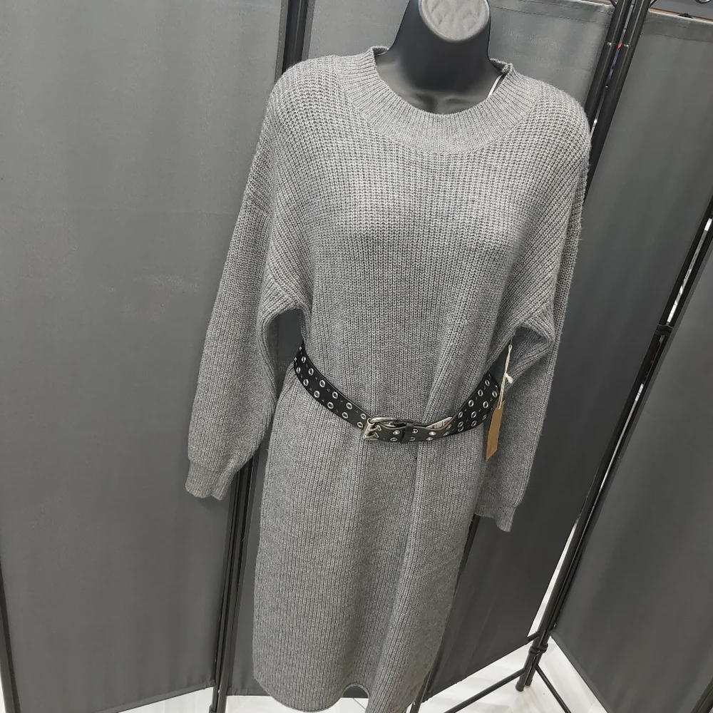 Dreamers by Debut Gray Knit Dress - Picture 7 of 10